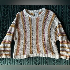 ~Billabong Women's Easy Going Striped Knit Sweater Medium~